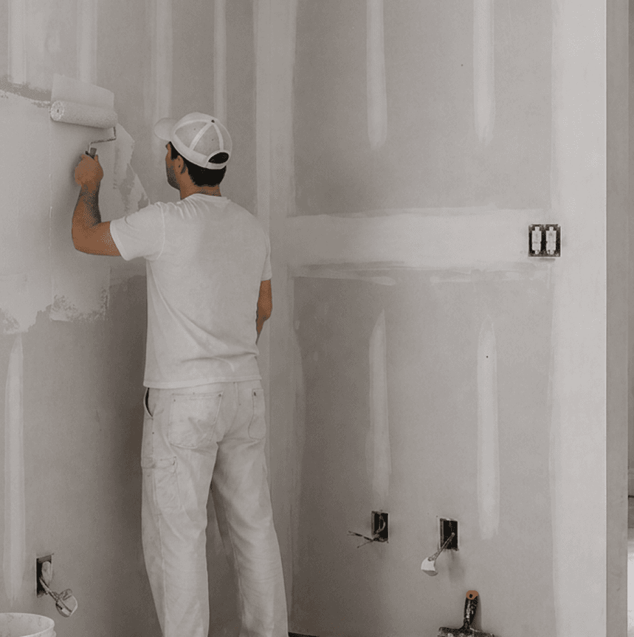 Smooth drywall patch ready for primer and paint