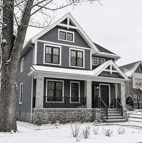 Home exterior with a fresh, durable paint finish